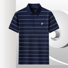 Pierre Cardin Men's Blue Striped Polo Shirt – Regular Fit PL51TSA129Z790